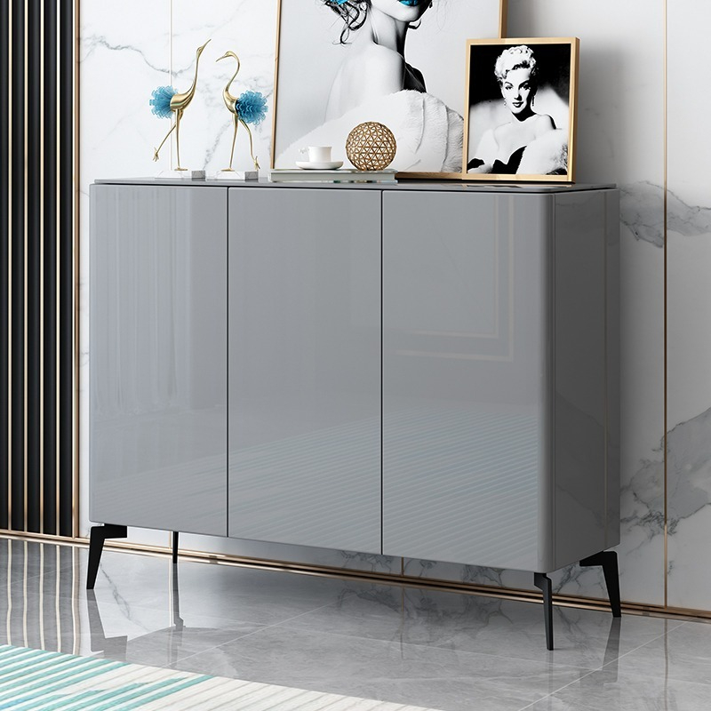 [Pre-order]  Italian Light Luxury Shoe Cabinet Home Door Large Capacity Entrance Cabinet Simple Modern Foyer Storage Cabinet Door Shoe Cabinet-Smart-Living