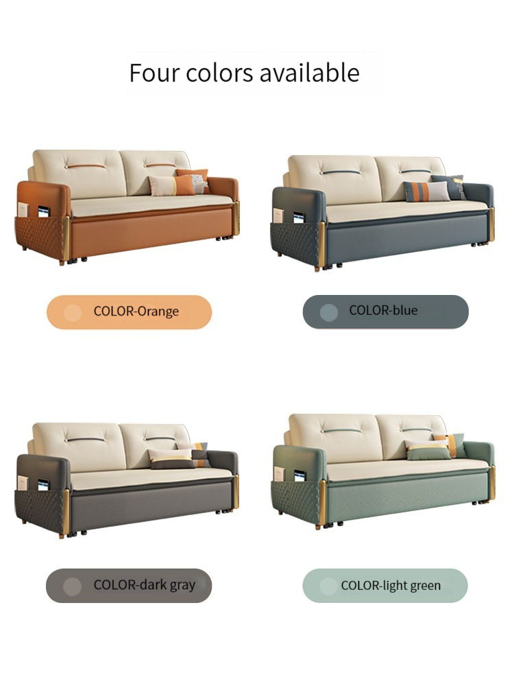 [Pre-order]  Light luxury sofa bed dual-purpose folding modern small living room double multi-functional removable and washable technology cloth sofa bed-Smart-Living