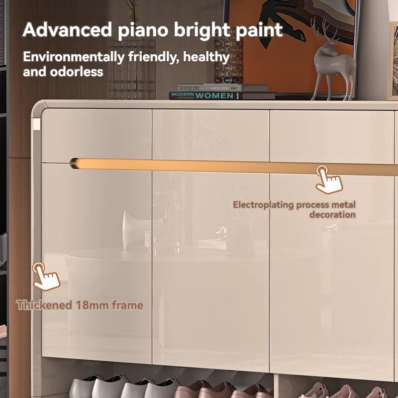  [Pre-order]  Baked Coating Wooden Porch and Shoe integrated Cabinet for Home Entrance-Smart-Living