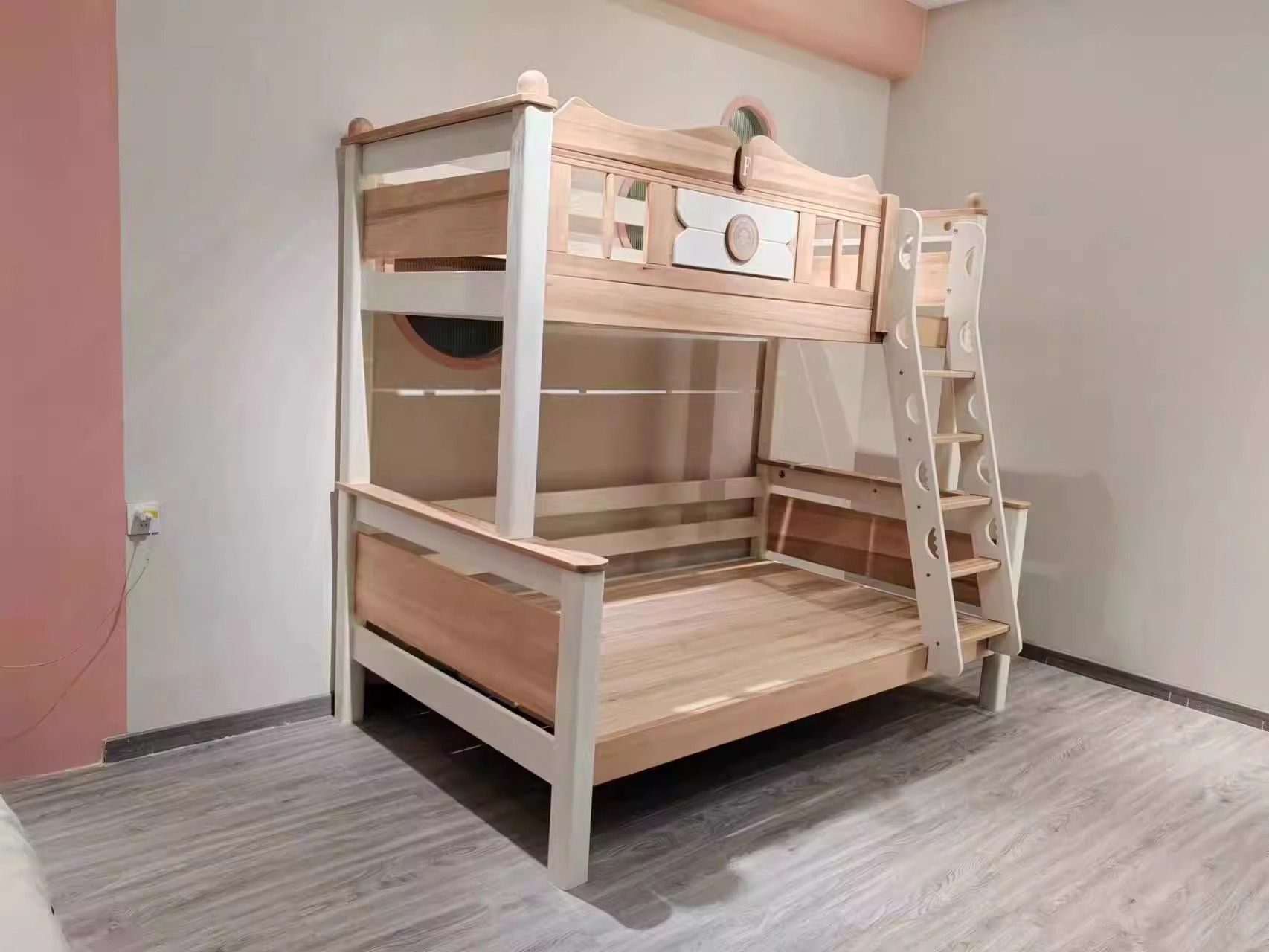 [Pre-order] Boxwood bunk bed, children's bed, small apartment, upper and lower bunk beds, upper and lower bunk beds-Smart-Living