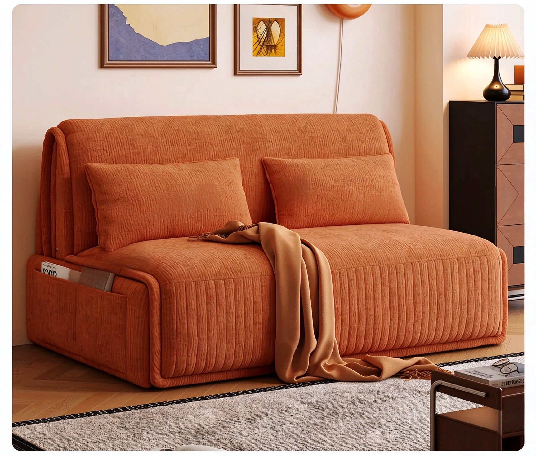 TCX-023 Electric Sofa Bed Retractable Multi-Functional | Sofa Bed Singapore