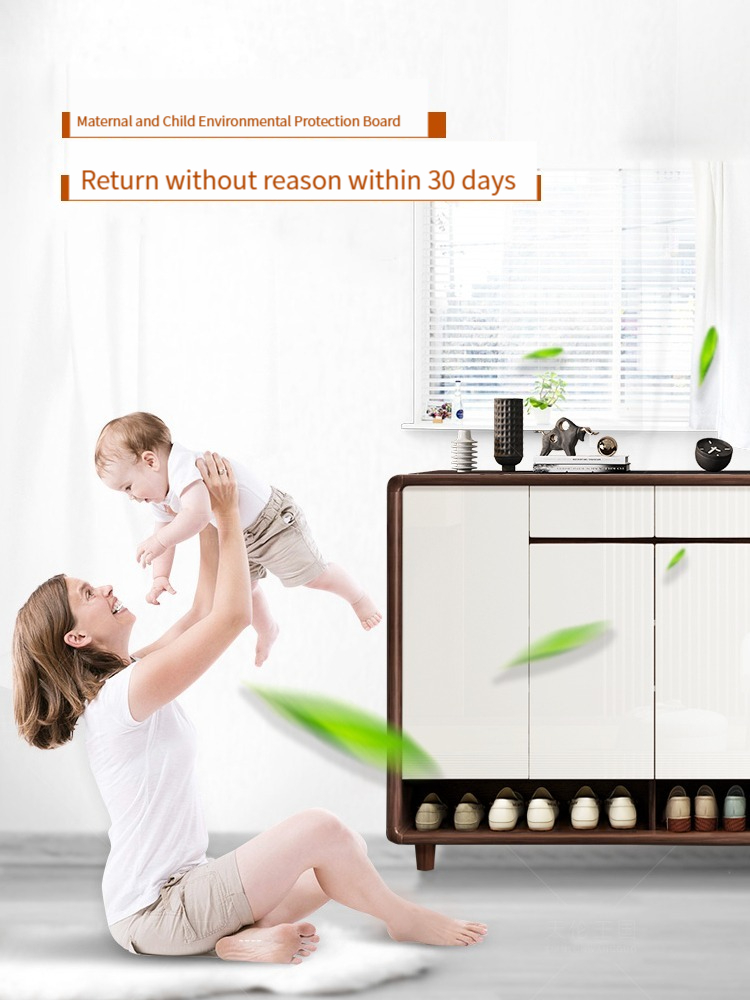 [Pre-order]  Nordic shoe cabinet entry door cabinet integrated modern simple living room large capacity partition cabinet balcony storage cabinet-Smart-Living