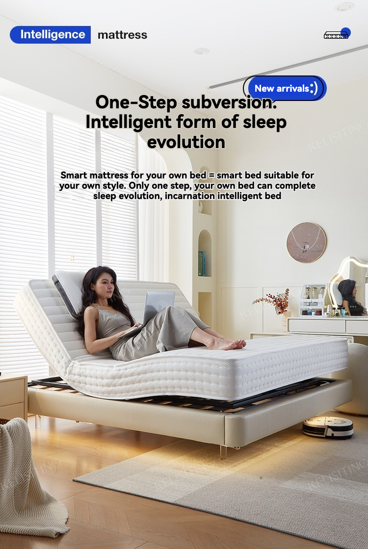 [Pre-order] Intelligent mattress zero gravity lift multi-function automatic massage simple electric mattress modern partial hard-Smart-Living