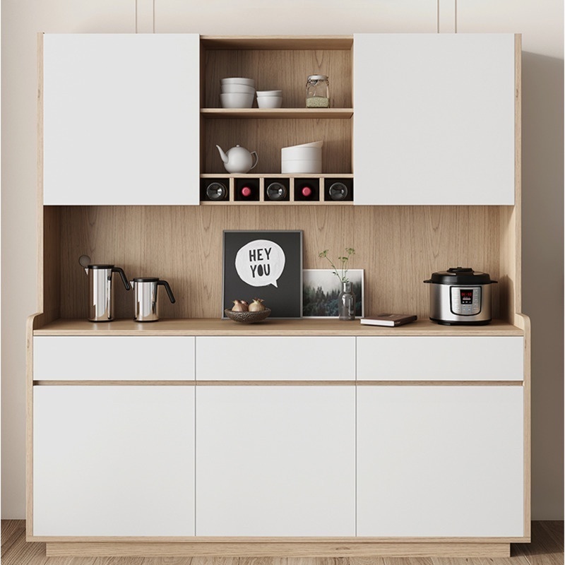 [Pre-order]  Side Cabinet Wood Moon Nordic Side Cabinet - Home Cabinet - Modern Simple Storage