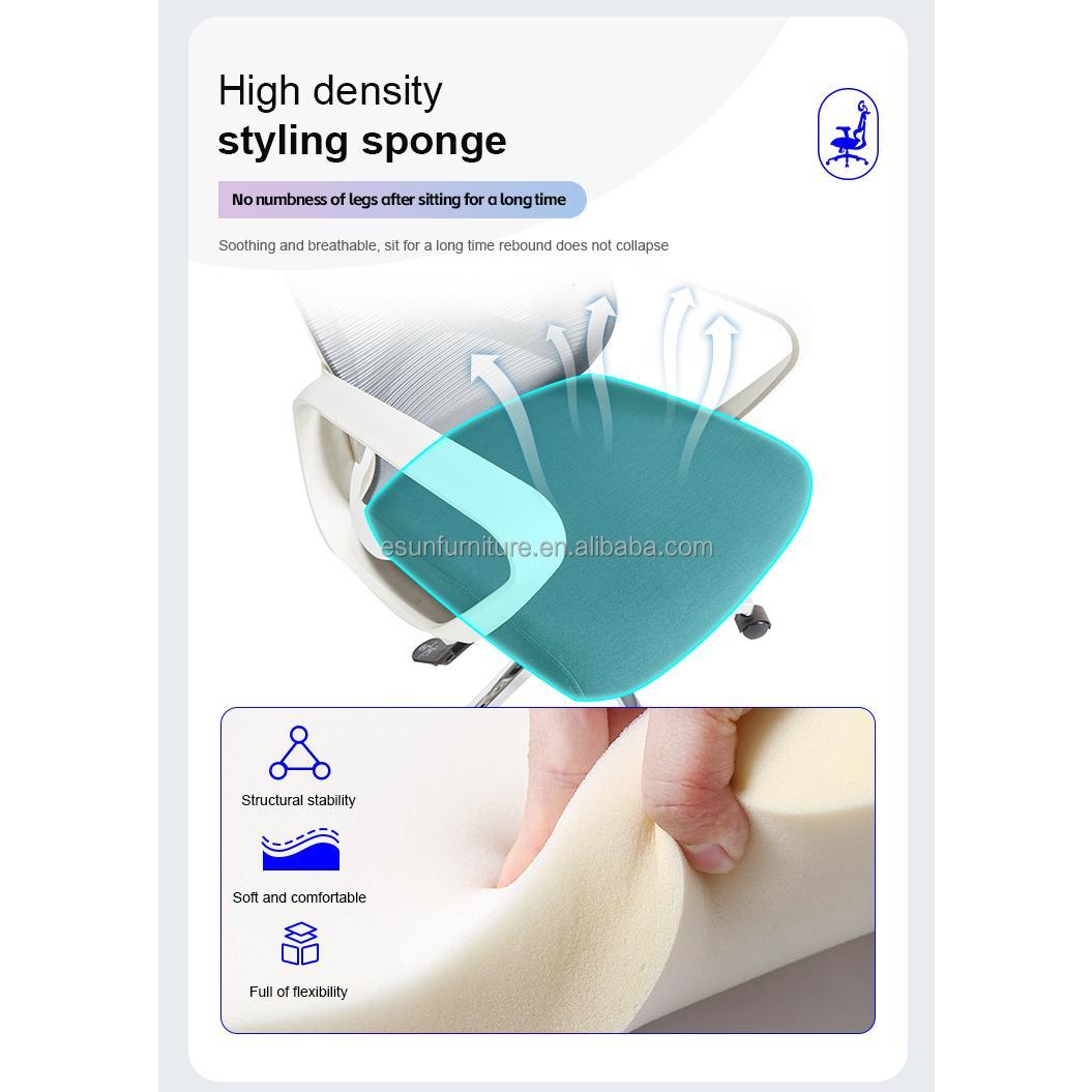 【Showroom】Modern Mesh Office Chair Executive Manager Staff High Back Mesh Swivel Executive Ergonomic Office Chairs B911-Smart-Living