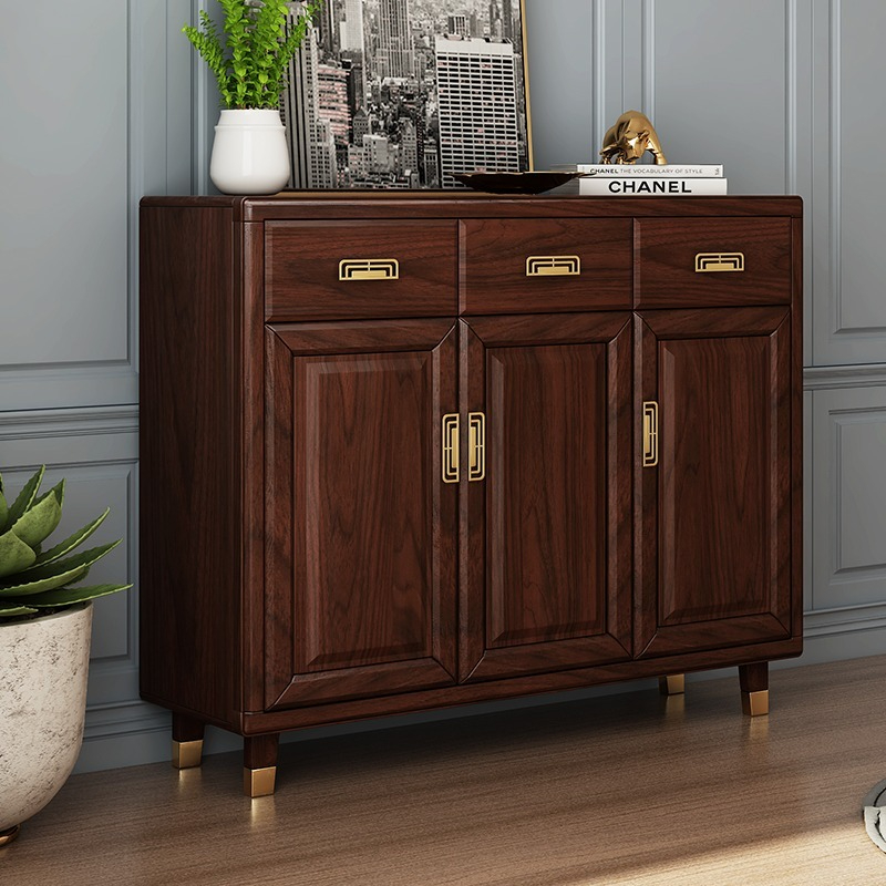 [Pre-order]  New Chinese Solid Wood Shoe Cabinet Home Doorway Doorway Cabinet Entry Partition Foyer Storage Storage Cabinet Balcony Storage Cabinet-Smart-Living