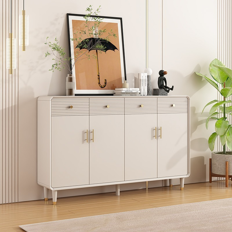 [ Pre-order ]  Light luxury cream air shoe cabinet Home door entry door cabinet modern simple living room partition cabinet storage hall cabinet-Smart-Living