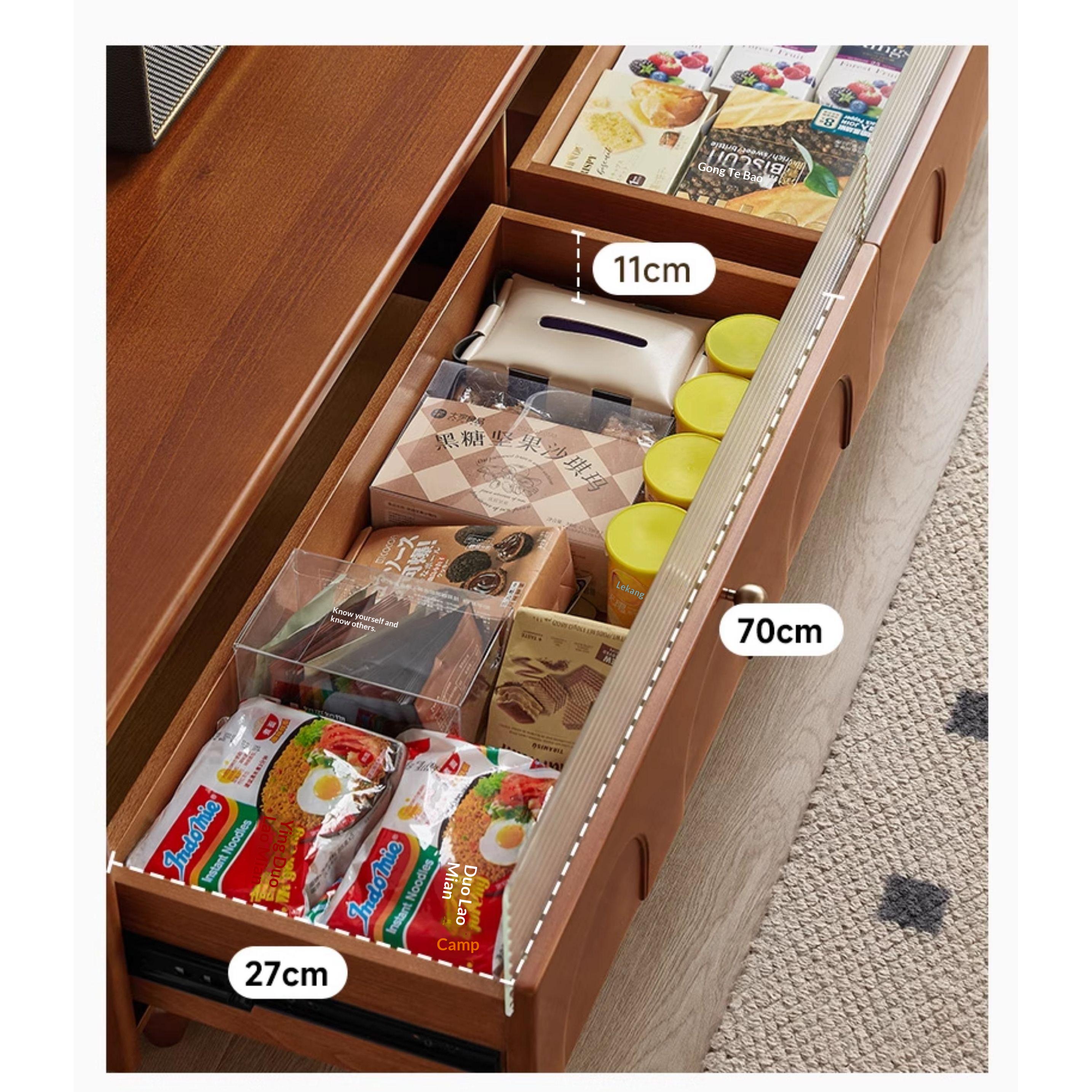 [PRE-ORDER] Customizable Solid Oak French-style solid wood TV cabinet.