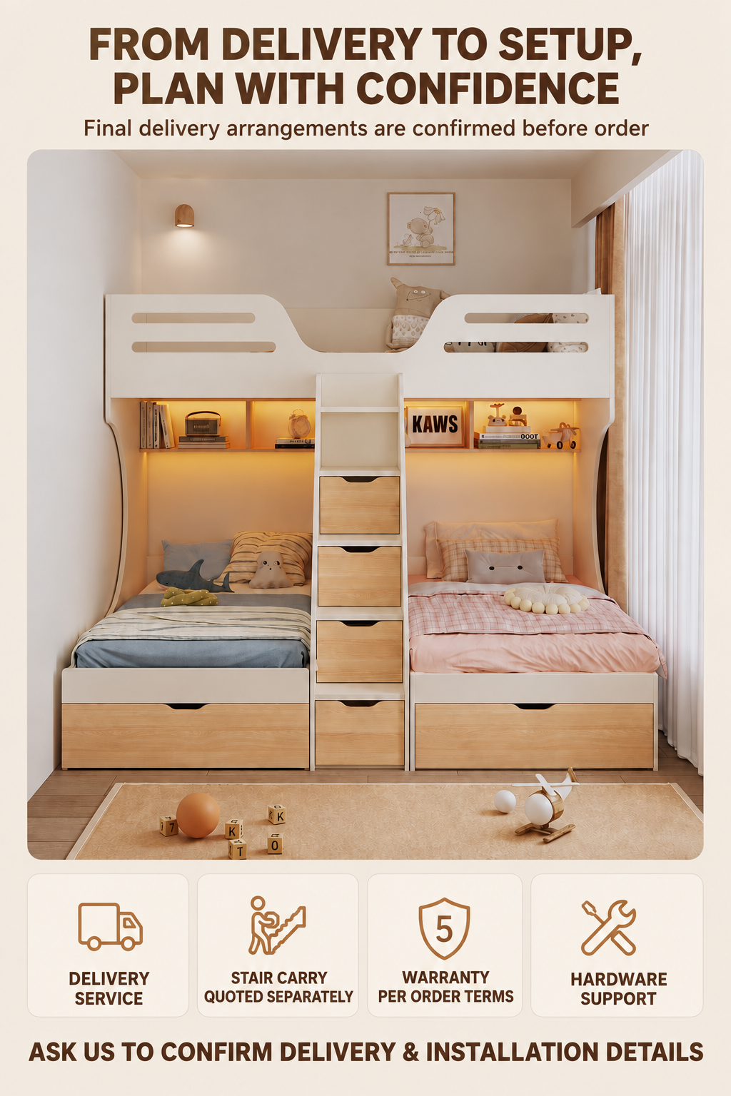 Kids bunk bed Singapore product detail 07