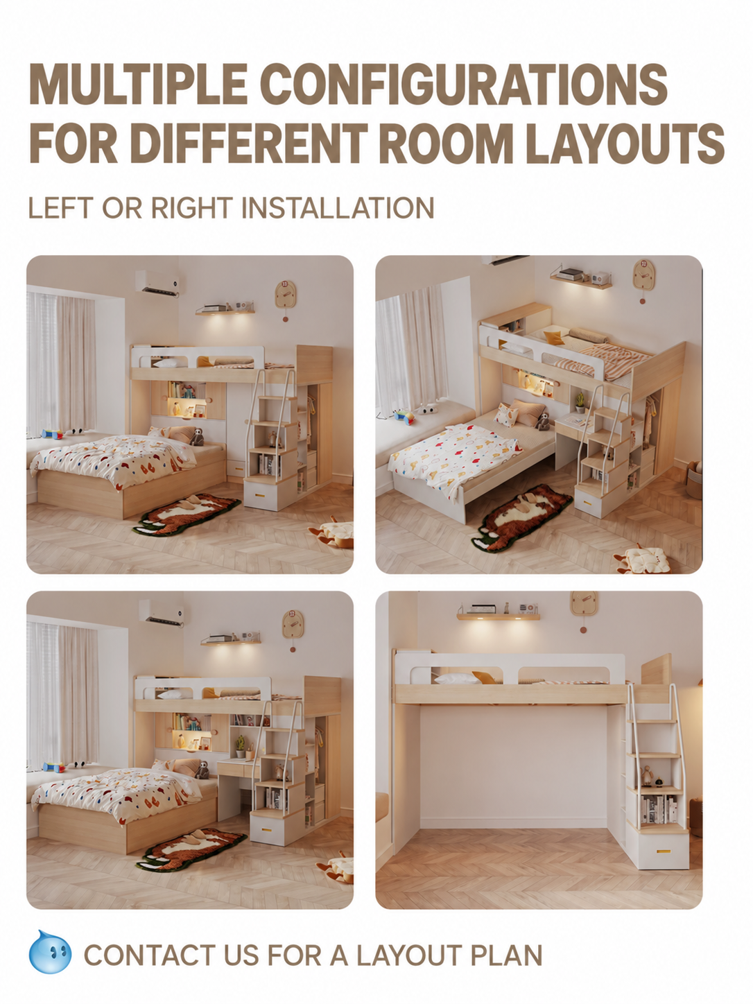 Space-saving kids loft bunk bed highlight 4