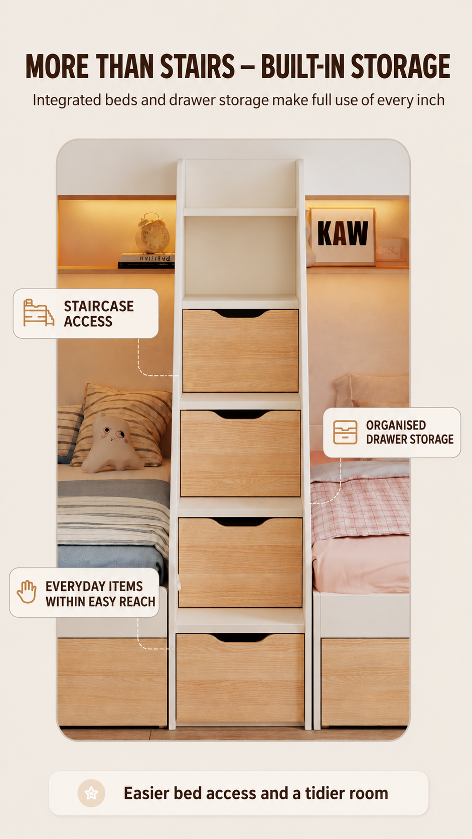 Kids bunk bed Singapore product detail 04