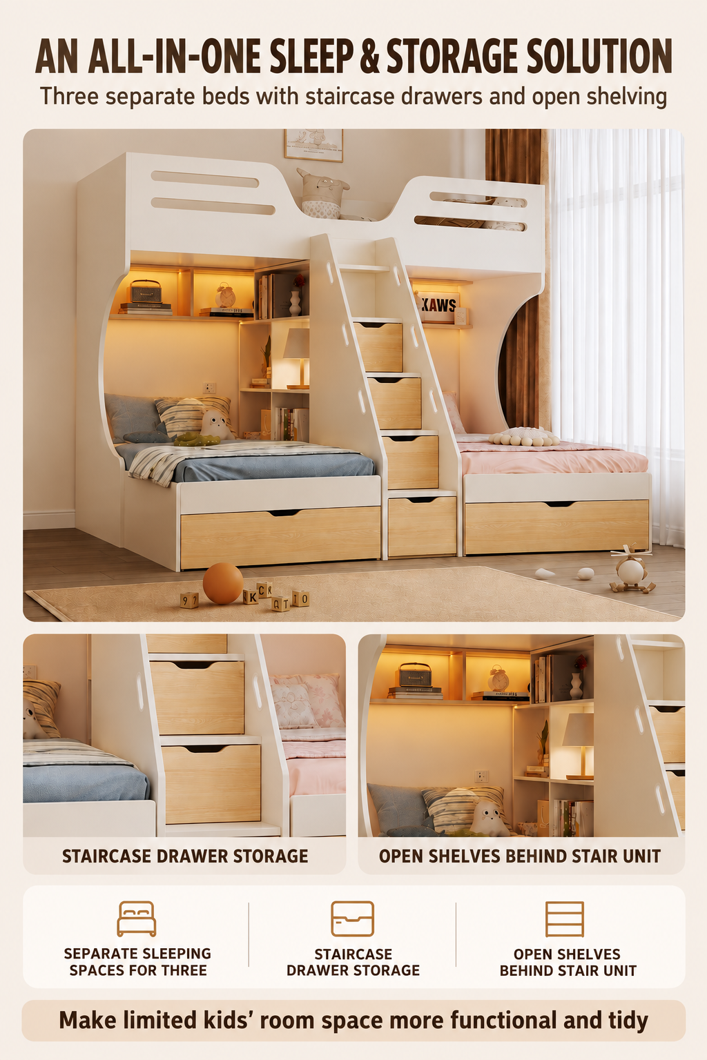 Kids bunk bed Singapore product detail 08