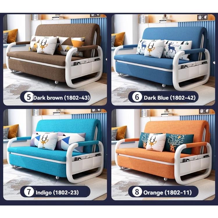 [Pre-order]  Collapsible sofa bed dual use 1.2m 1.5m living room network red small apartment multi-functional simple moder-Smart-Living