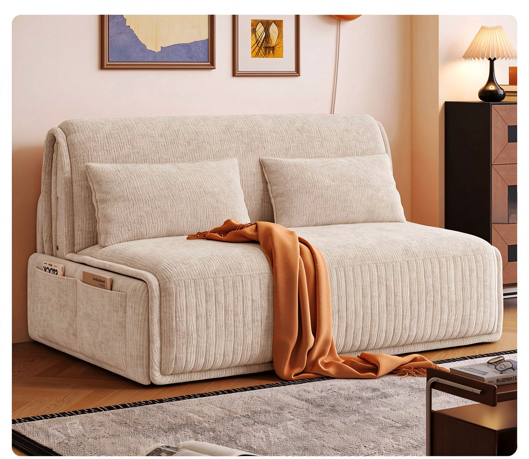 TCX-023 Electric Sofa Bed Retractable Multi-Functional | Sofa Bed Singapore