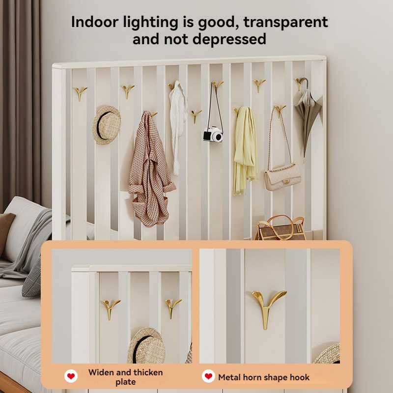 [Pre-order]  Light Luxury Hangers Shoe Cabinet Integrated Simple Modern Locker Home Door Partition Cabinet Coat Hat Cabinet Entrance Cabinet-Smart-Living