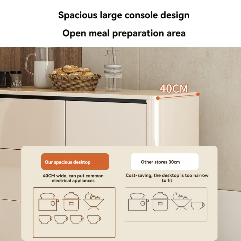 [pre order]Light luxury sideboard, wine cabinet, modern simple cupboard, home kitchen, storage cabinet,-Smart-Living