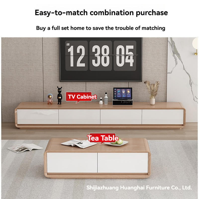 【Pre order】TV cabinet, coffee table combination, modern simple living room, household small apartment-Smart-Living