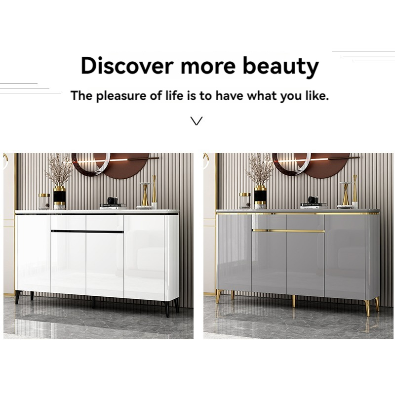 【 Pre-order 】 Light luxury shoe cabinet Large capacity paint door door door door door hall door storage cabinet balcony storage cabinet-Smart-Living