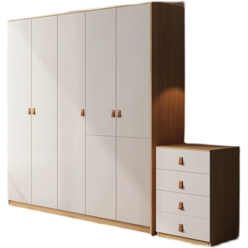 [Pre-order]  Modern minimalist children's wardrobe, household bedroom, small unit cabinet, rental room, economical combination storage, large wardrobe-Smart-Living