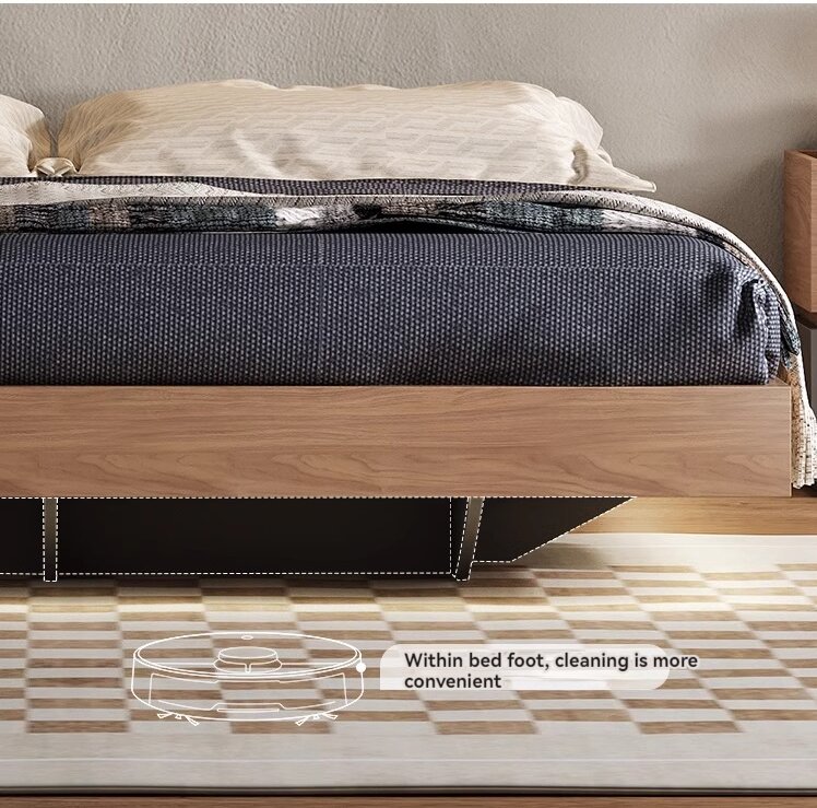 [Pre-order]  Japanese minimalist tatami bed modern simple no headboard bed storage cabinet suspended low bed floor suspended high box bed-Smart-Living