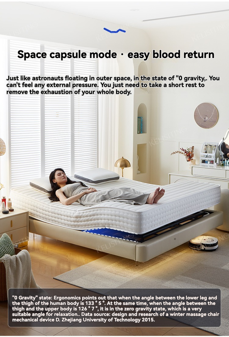 [Pre-order] Intelligent mattress zero gravity lift multi-function automatic massage simple electric mattress modern partial hard-Smart-Living
