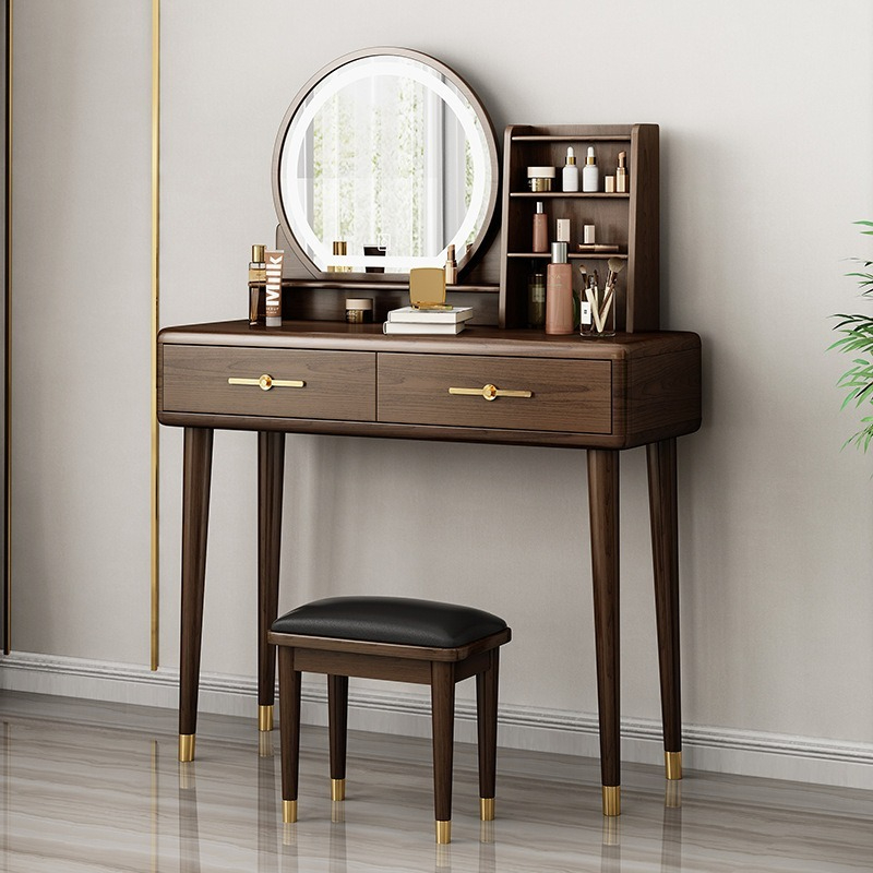 【pre order】Dressing table, bedroom, modern and simple, small dressing table, storage cabinet, integrated Nordic style dresser-Smart-Living
