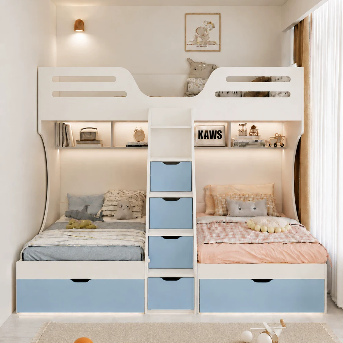 Space-saving bunk bed Singapore room view 04