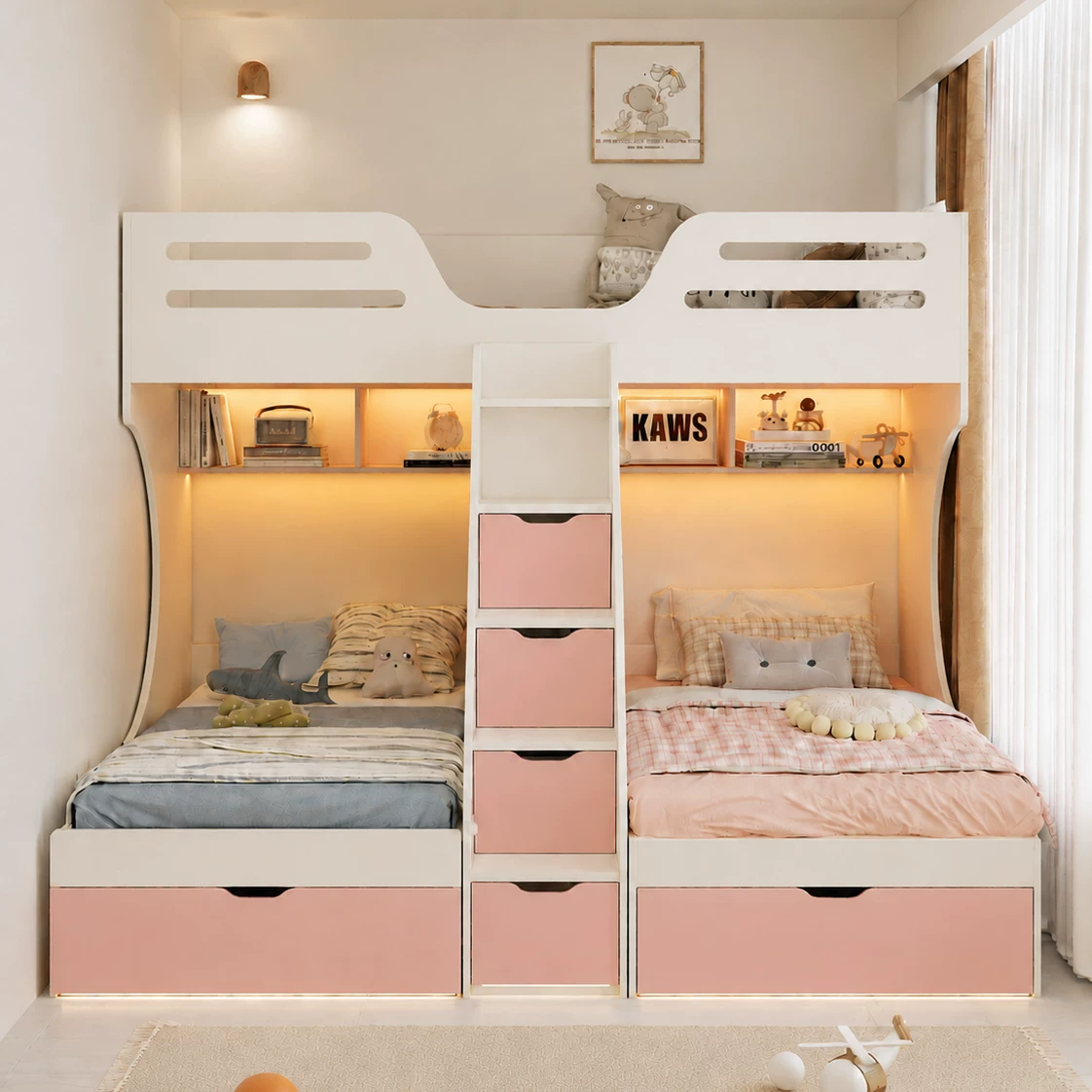Space-saving bunk bed Singapore room view 05