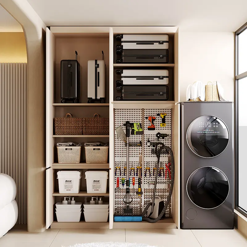 (PRE-ORDER ) Customizable balcony cabinet storage cabinet waterproof and sunscreen custom aluminum alloy storage cabinet utility cabinet storage cabinet