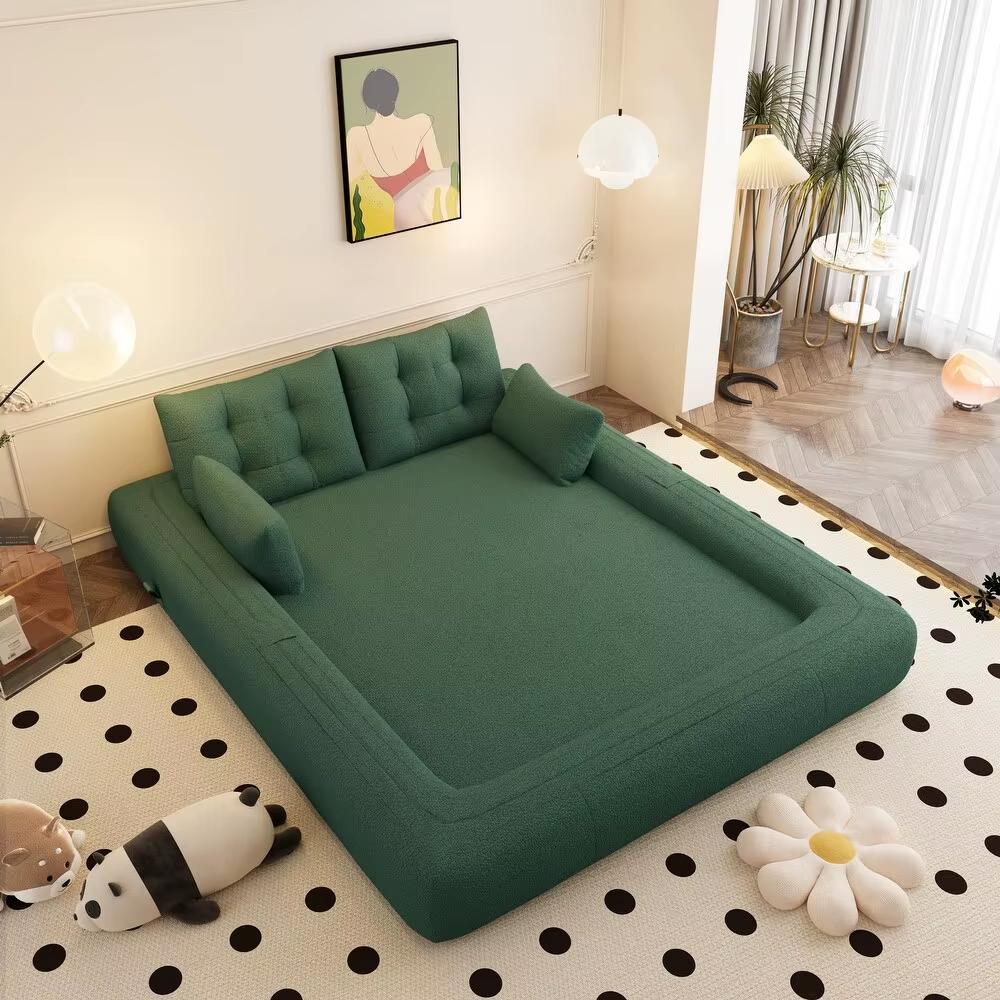 [PRE-ORDER] 3-in-1 Convertible Oversized Sleeper Sofa Bed for Living Room Apartment Guest Room Compressed Couch Box Warehouse Gym Villa Park