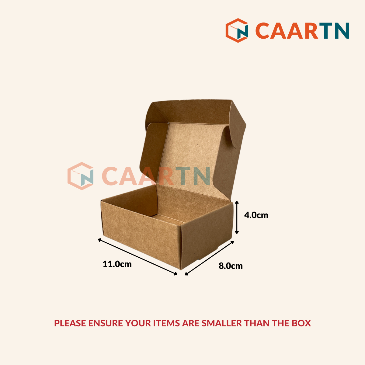 Flat Gift Kraft Box (L) - 10pcs/pkt