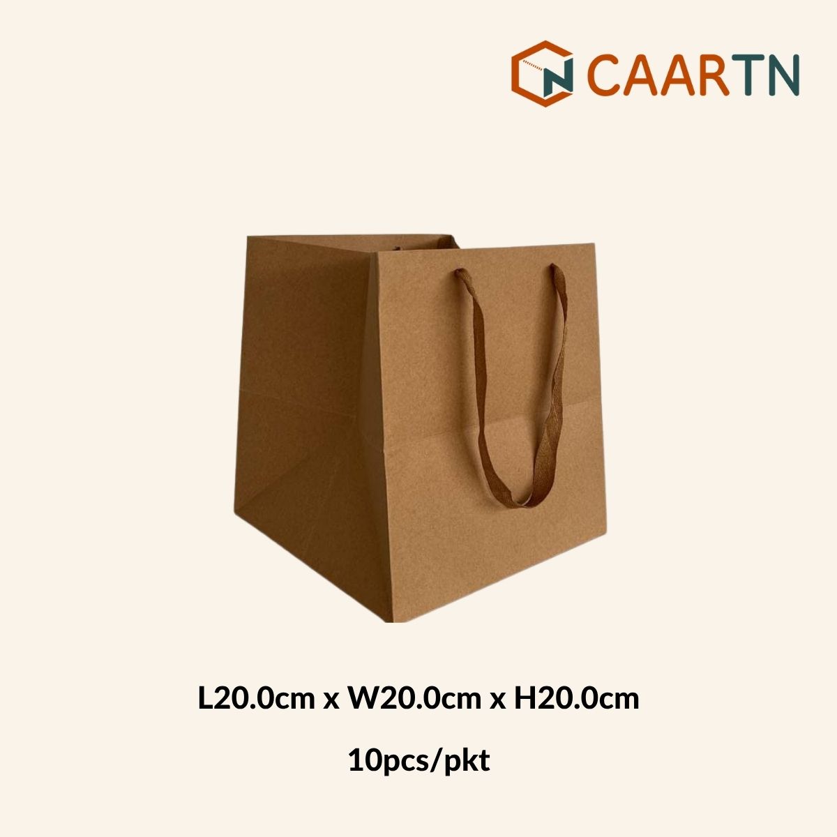 Kraft Paper Bag 20cm Square