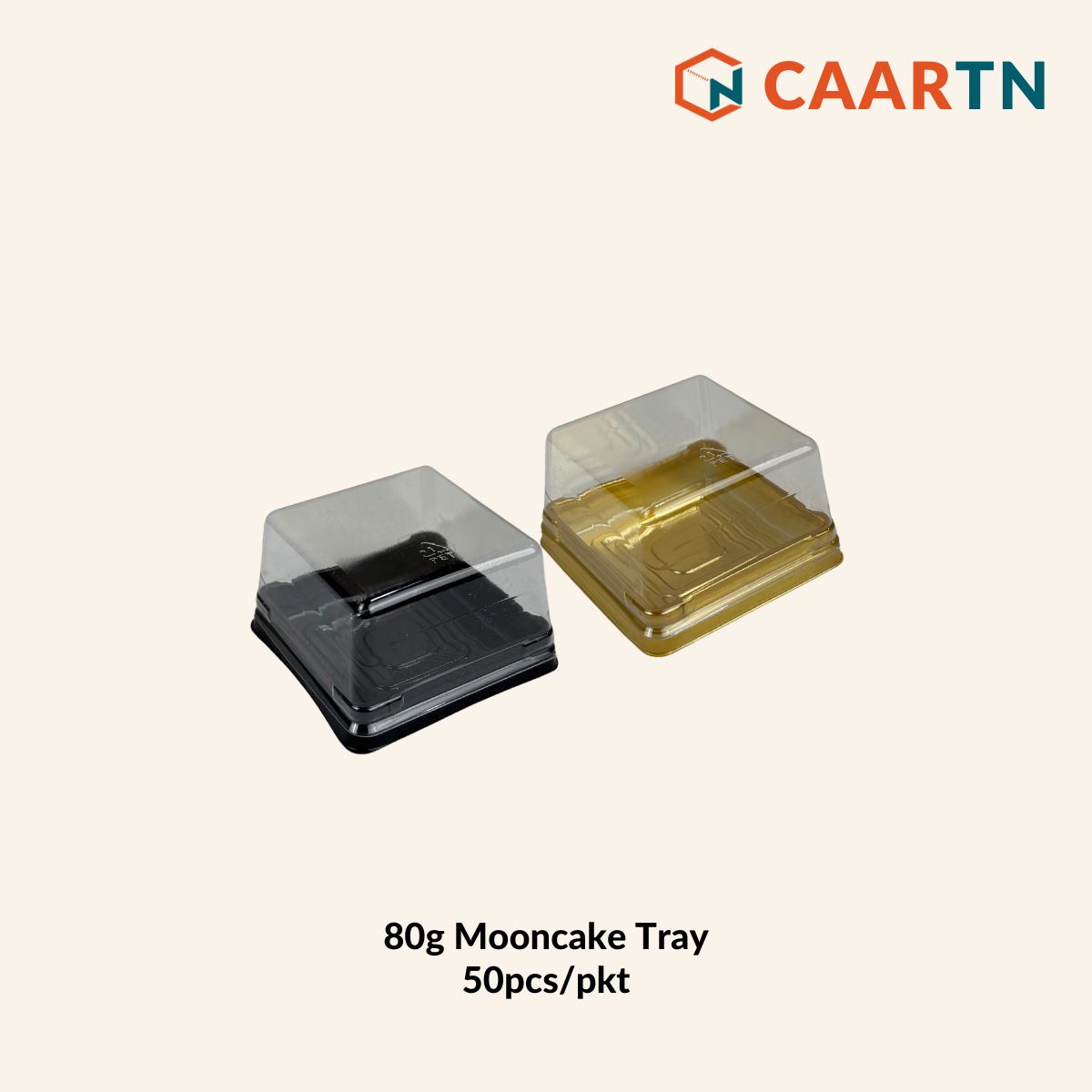 80g Mooncake Tray - 50pcs (2 colours)