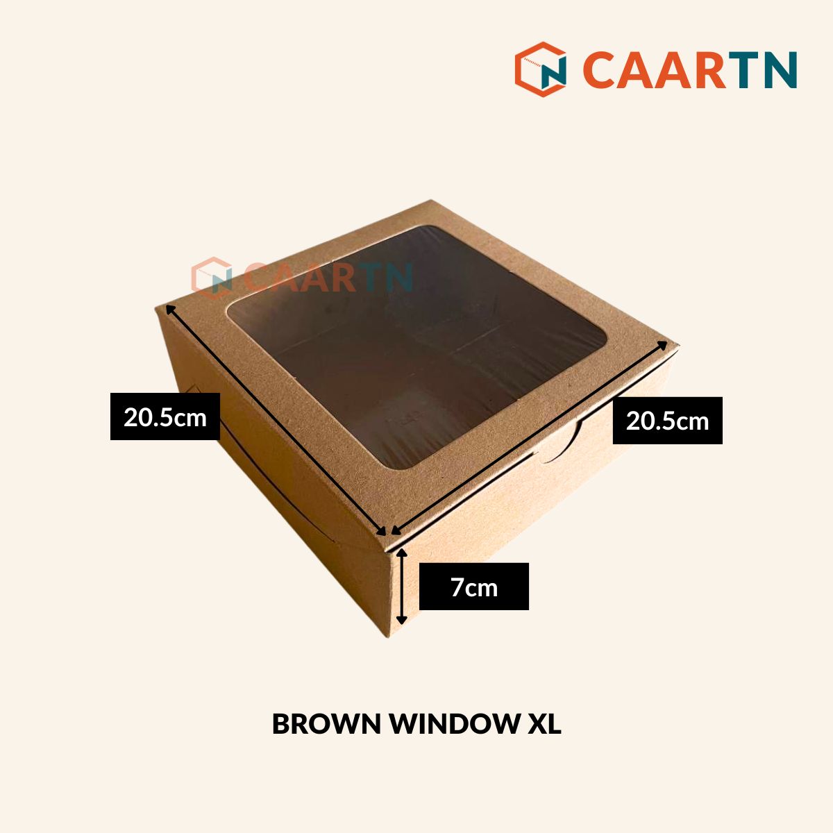 Food-safe Window Square Box XL (2 colours)