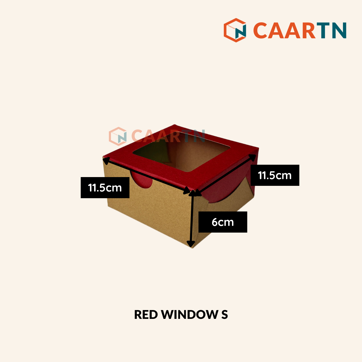 Food-safe Window Box S - 10pcs | 50pcs