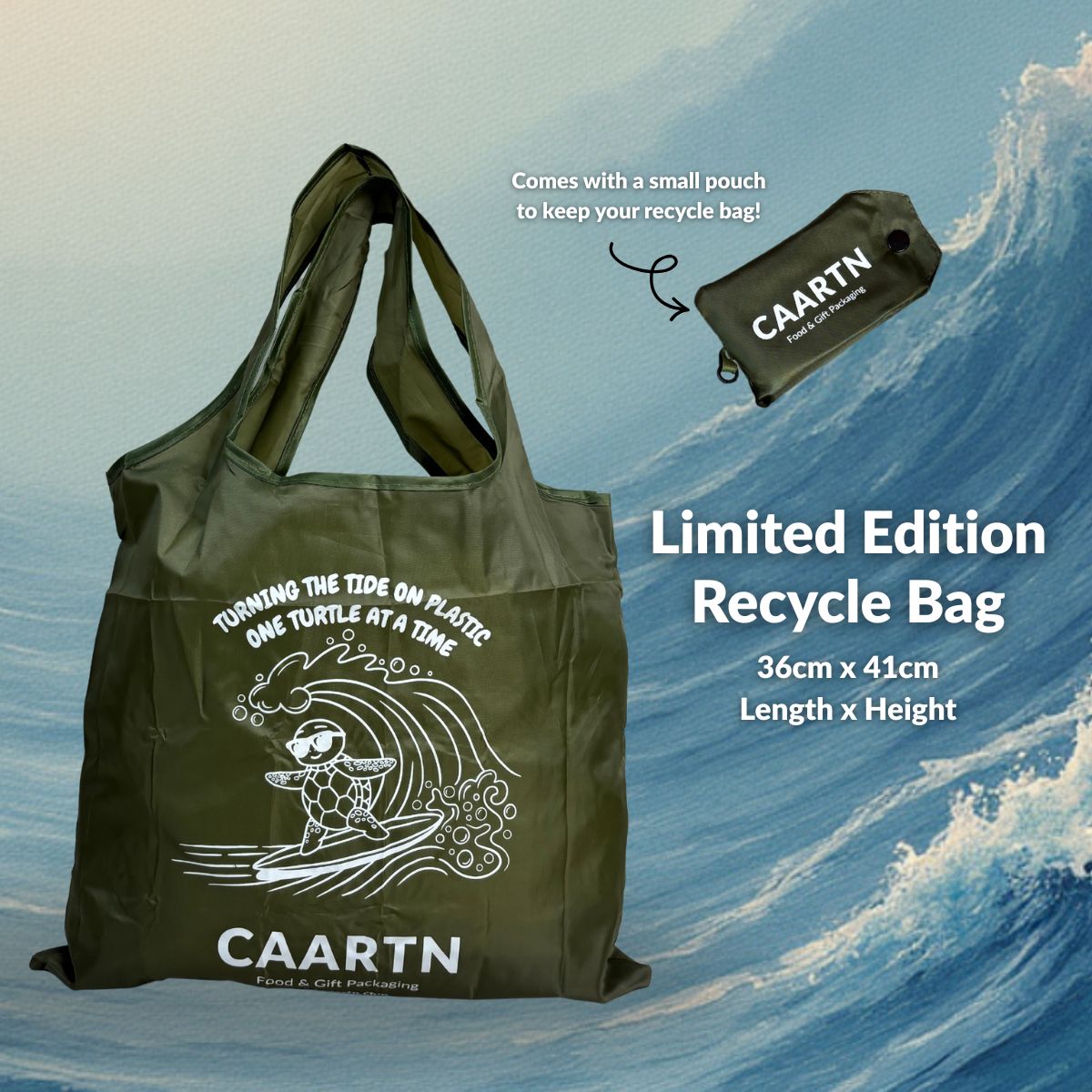 CAARTN 5th Annivesary Foldable Recycle Bag