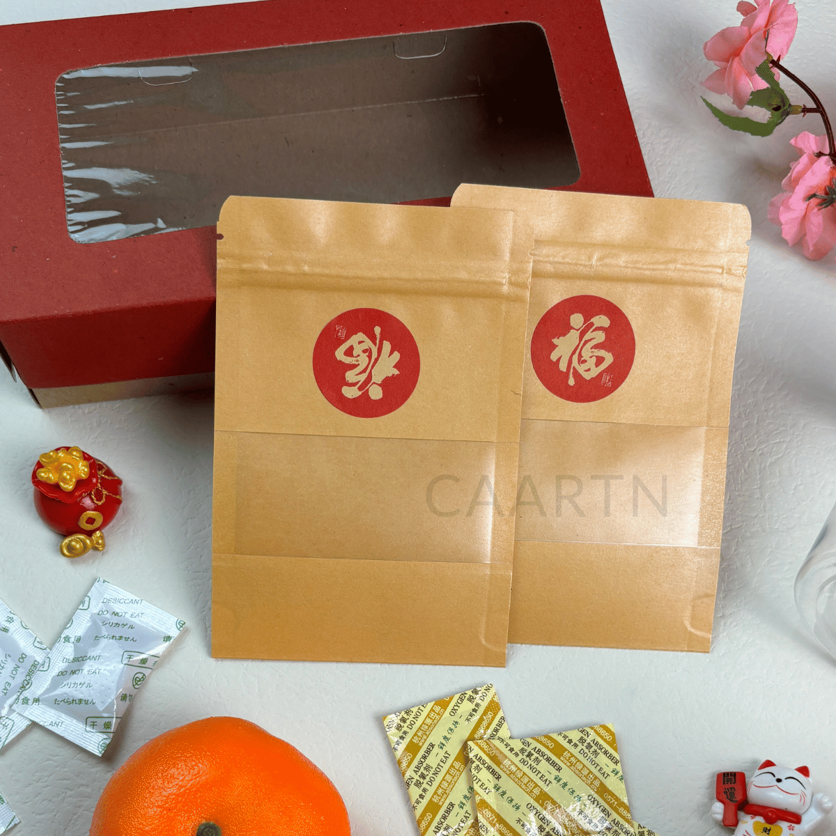 CNY Kraft Paper Sticker Labels