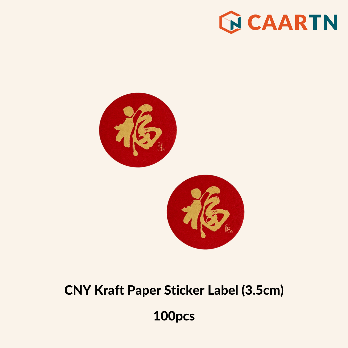 CNY Kraft Paper Sticker Labels