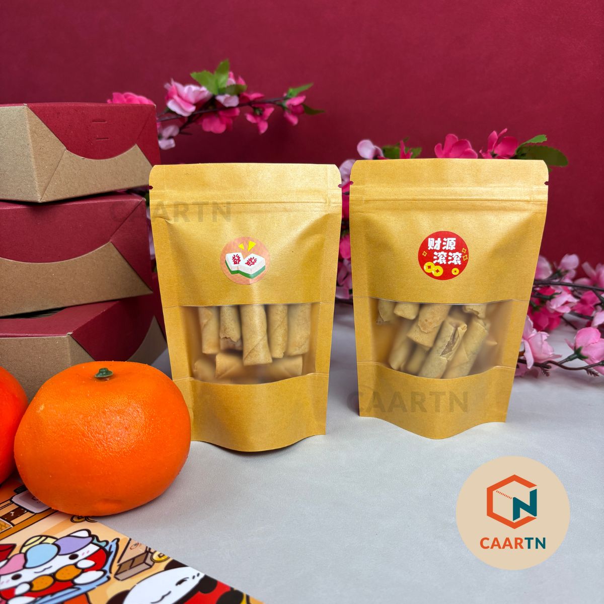 Chinese New Year Fortune Good Luck Sticker Labels - 500pcs