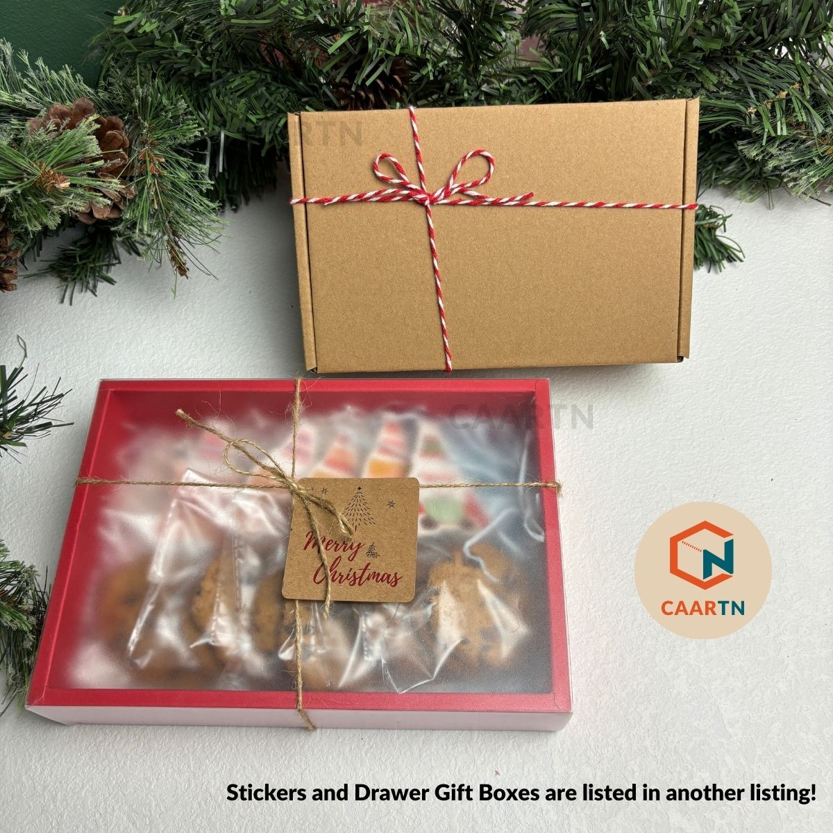 Red & White Striped Twine - 30m