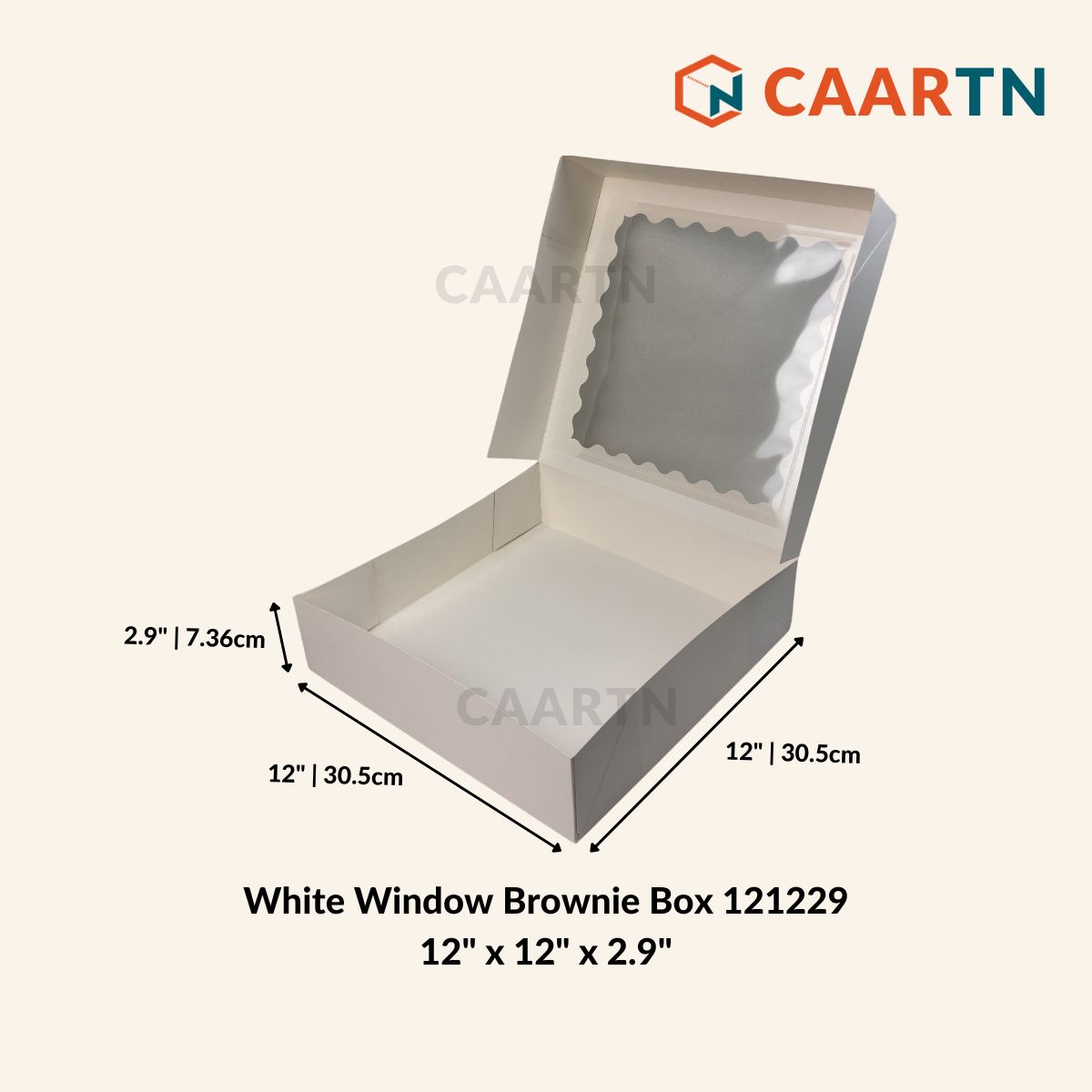 Window Brownie Box 12" x 12" x 2.9"