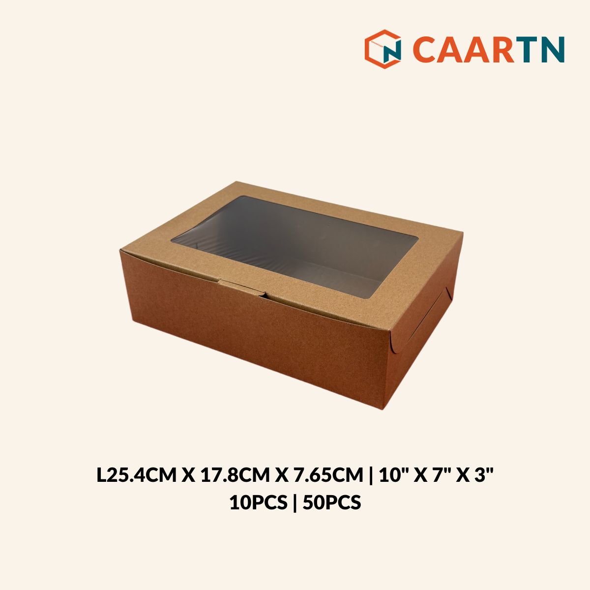 Rectangle Window Box 10" x 7" x 3" (Oil-Proof)