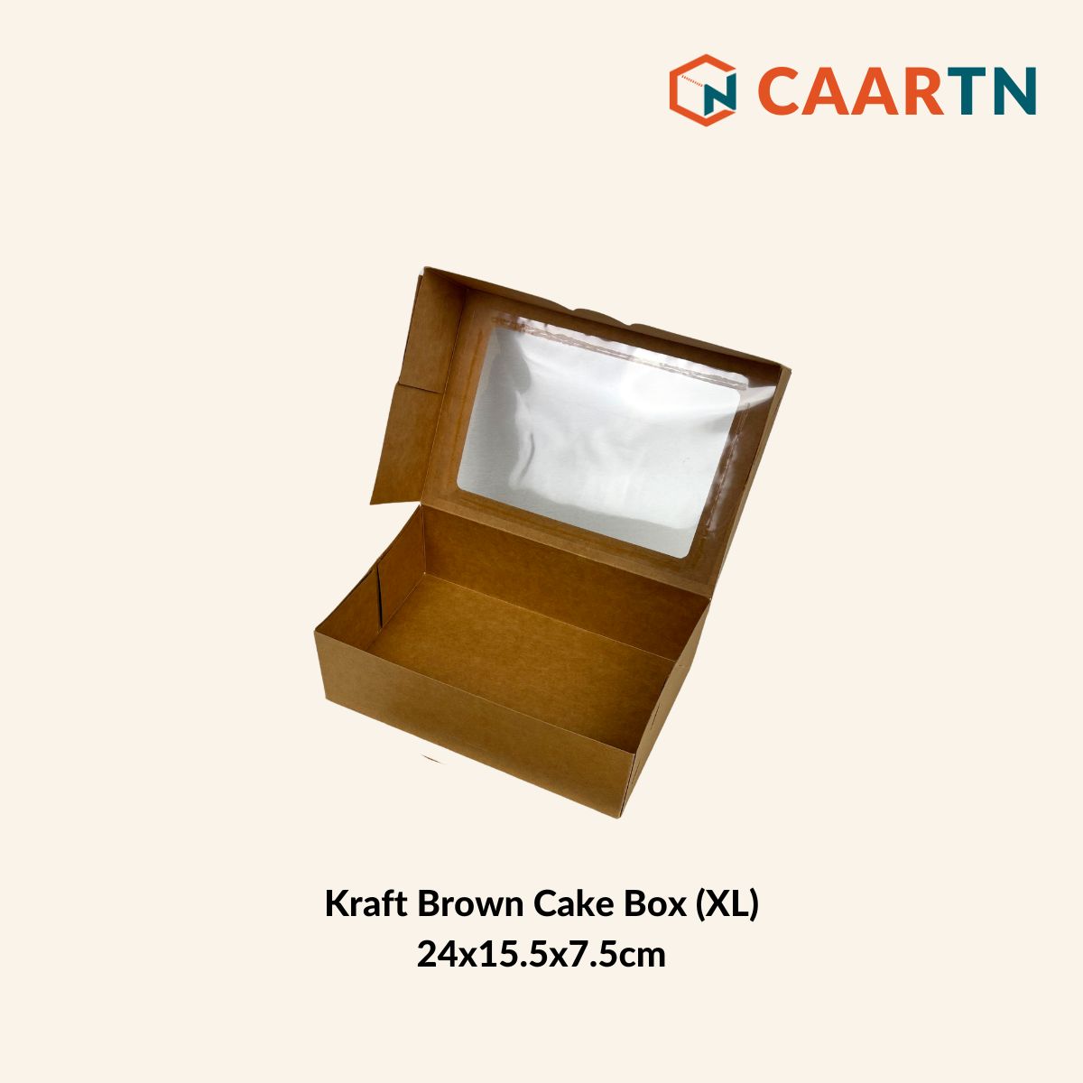 Kraft Cake Box XL - 10pcs/pkt