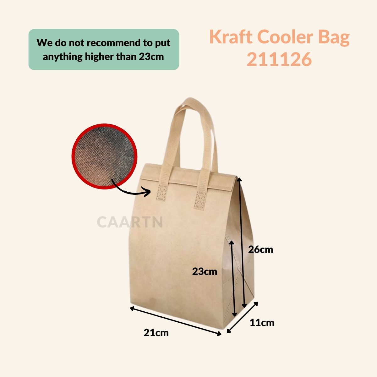 Aluminium Thermal Cooler Bag 211126