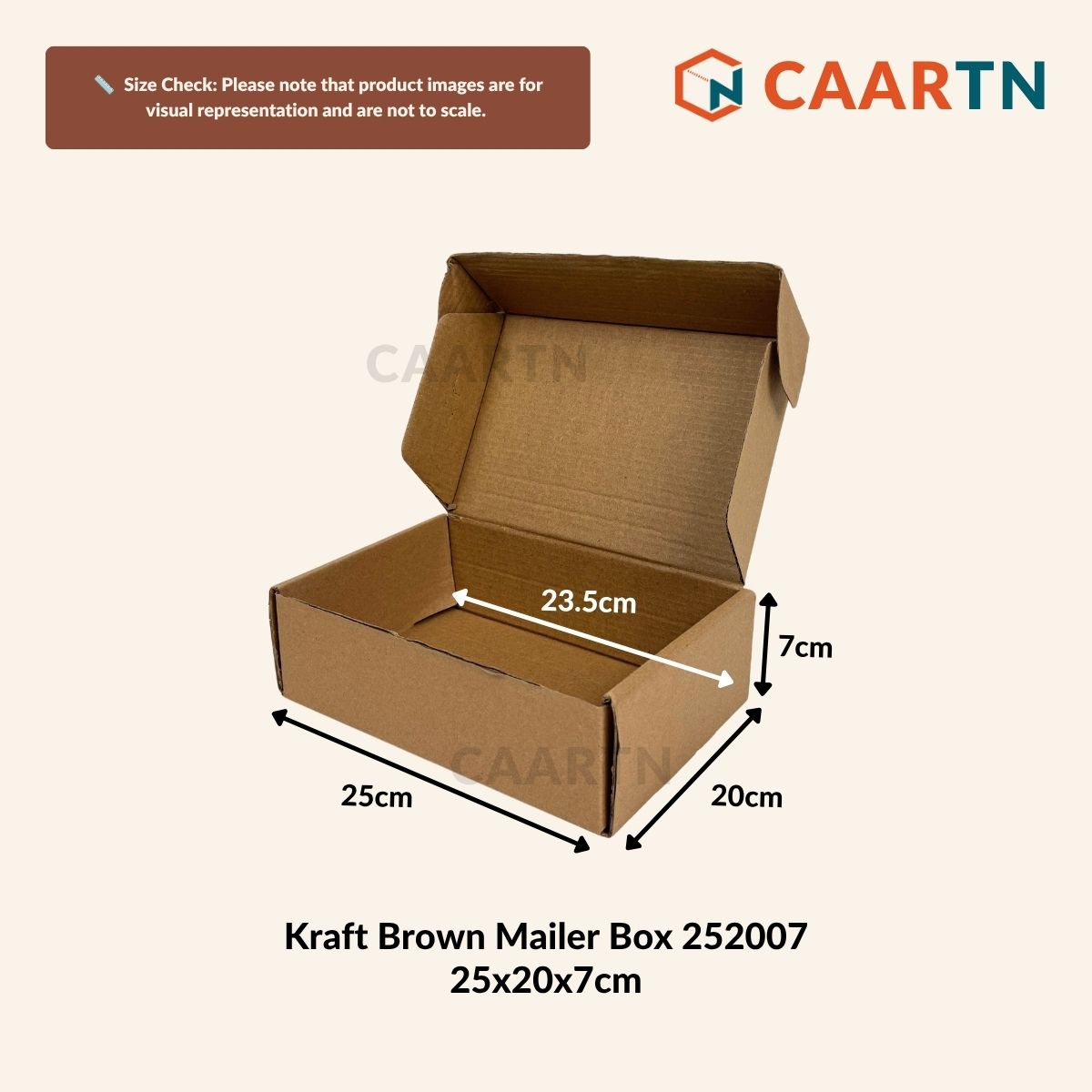 Kraft Brown Mailer Box (MB252007)