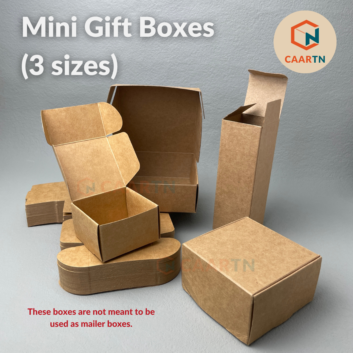 Mini Gift Kraft Box (L) - 10pcs/pkt