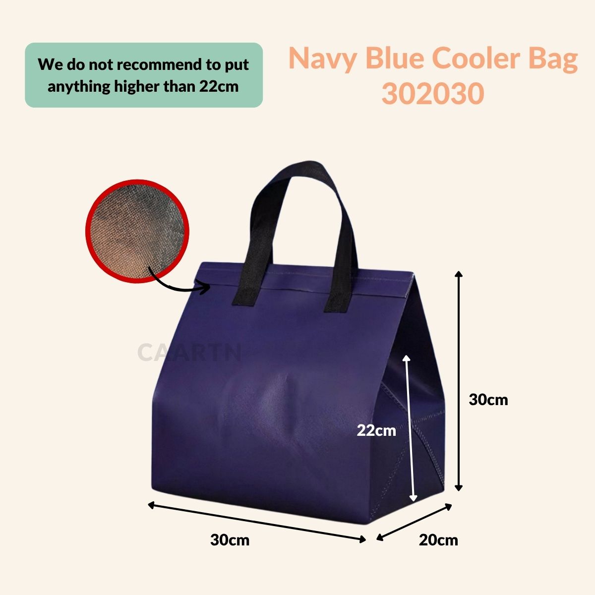 Aluminium Thermal Cooler Bag 302030
