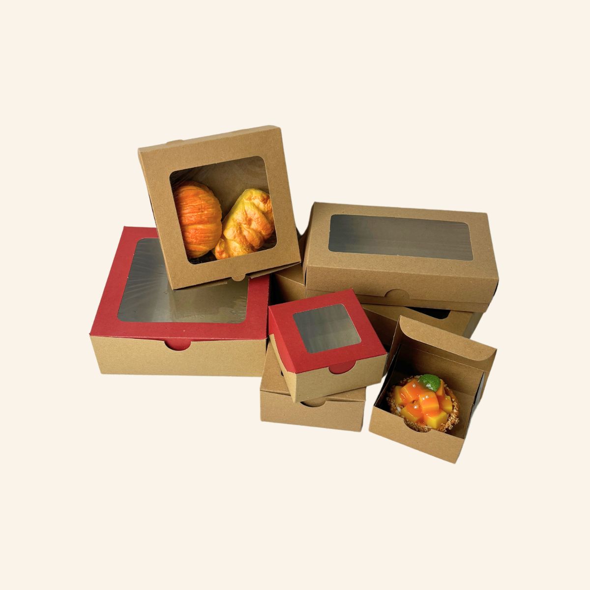 Food Grade Pastry Boxes (Oil-proof)