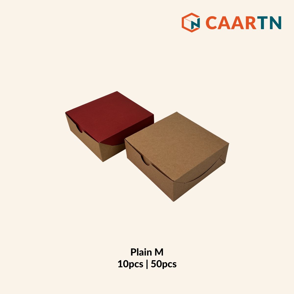 Food-safe Plain Square Box M (2 colours)