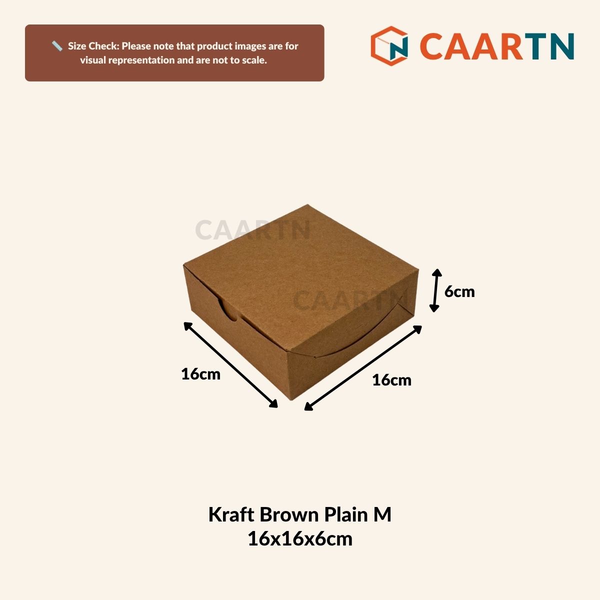 Food-safe Plain Square Box M (2 colours)